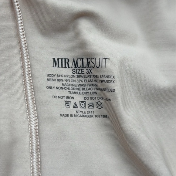 NWT Miraclesuit Open Bust Wonderful Edge Nude Beige Bodysuit Size 3XL - Picture 7 of 10